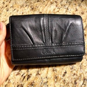 Coach Wallet - Black Leather